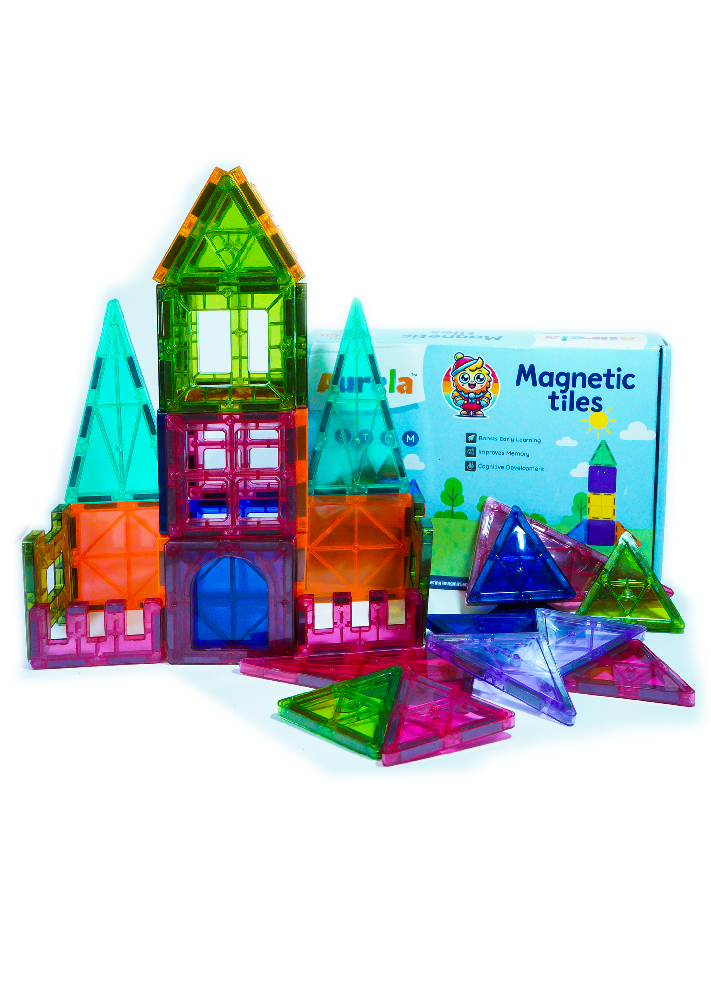 Magnetic Tiles 42 Pcs Construction Set