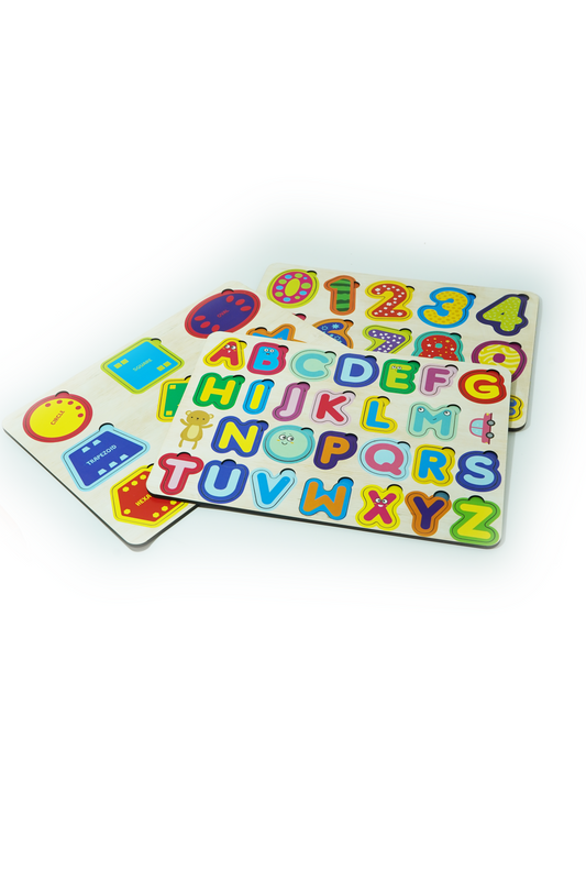 3 IN 1 WOODEN PUZZLE SET