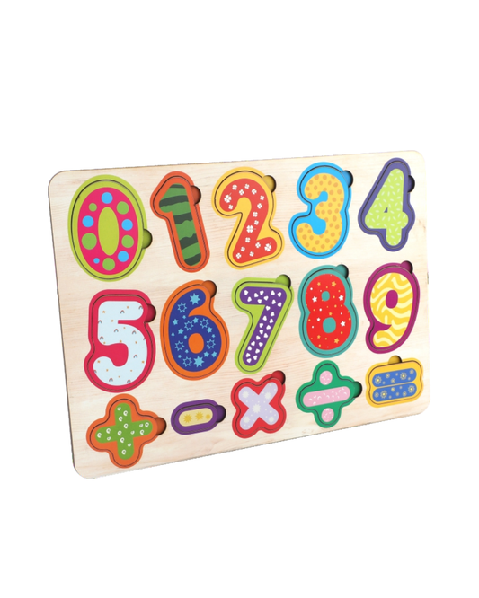 Wooden Numbers Educational Puzzle