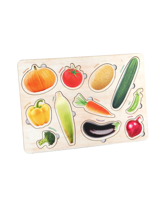 Wooden Vegetables Educational Puzzle