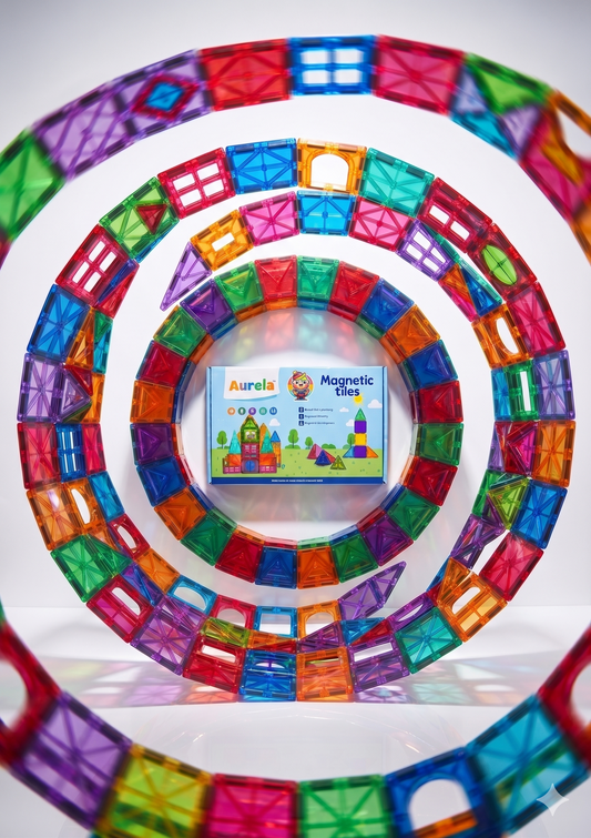 Magnetic Tiles 50 Pcs Construction Set