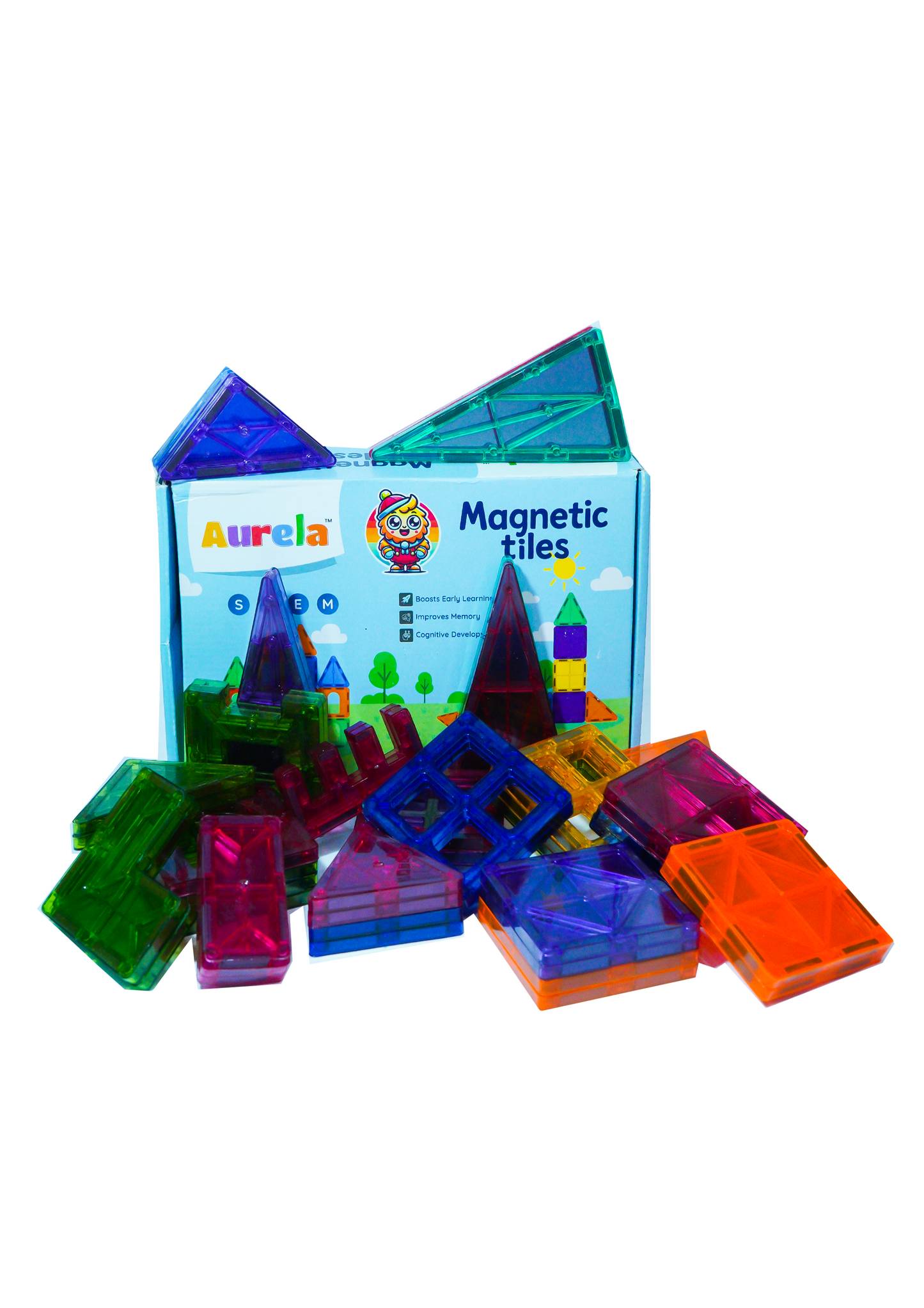 Magnetic Tiles 42 Pcs Construction Set