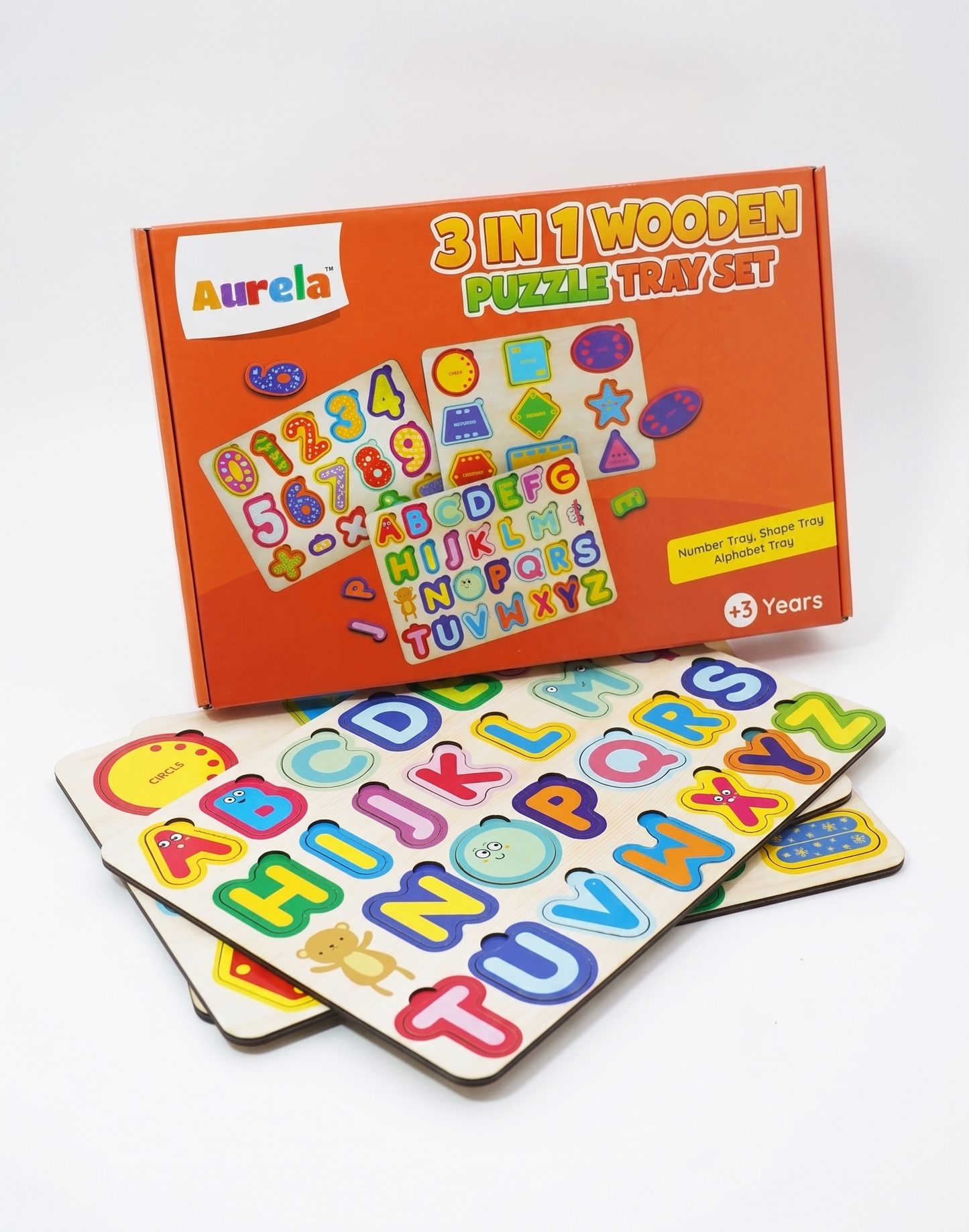 3 In 1 Wooden Puzzle Set