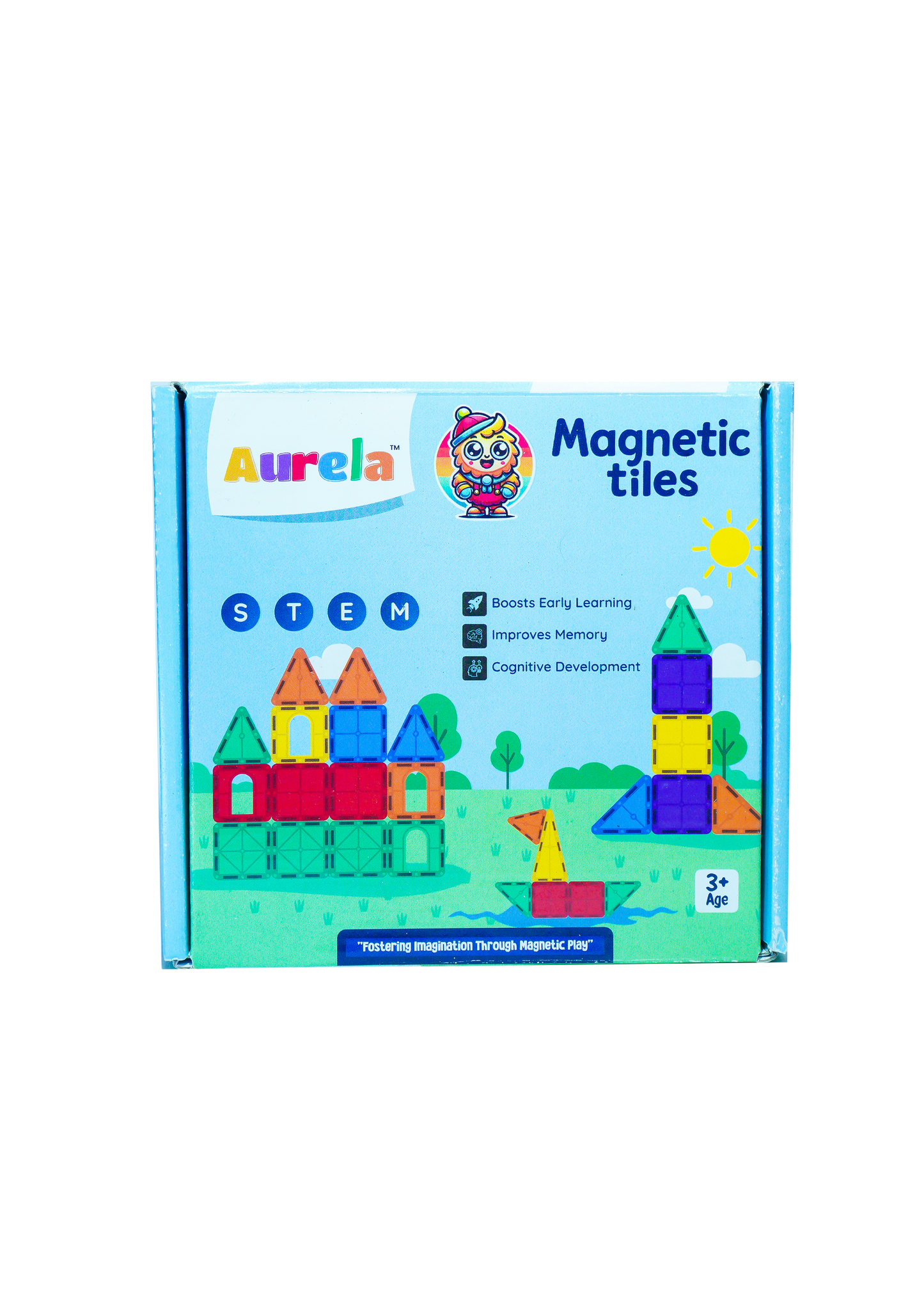 Magnetic Tiles 16 Pcs Constuction Set