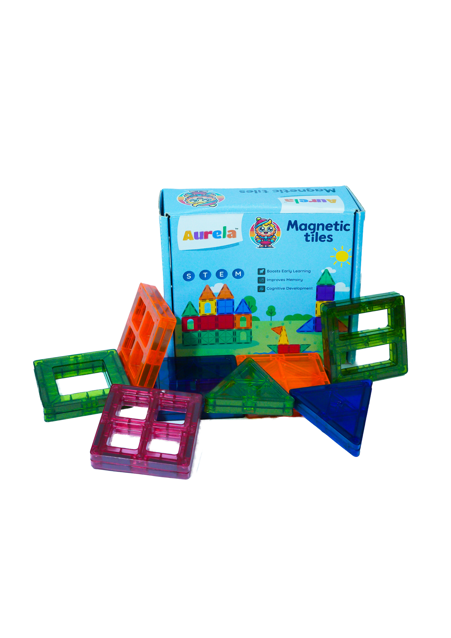 Magnetic Tiles 16 Pcs Constuction Set