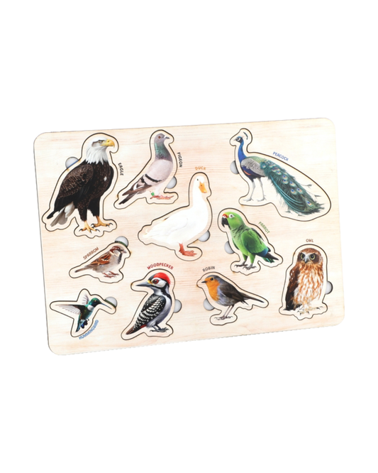 Wooden Birds Educational Puzzle