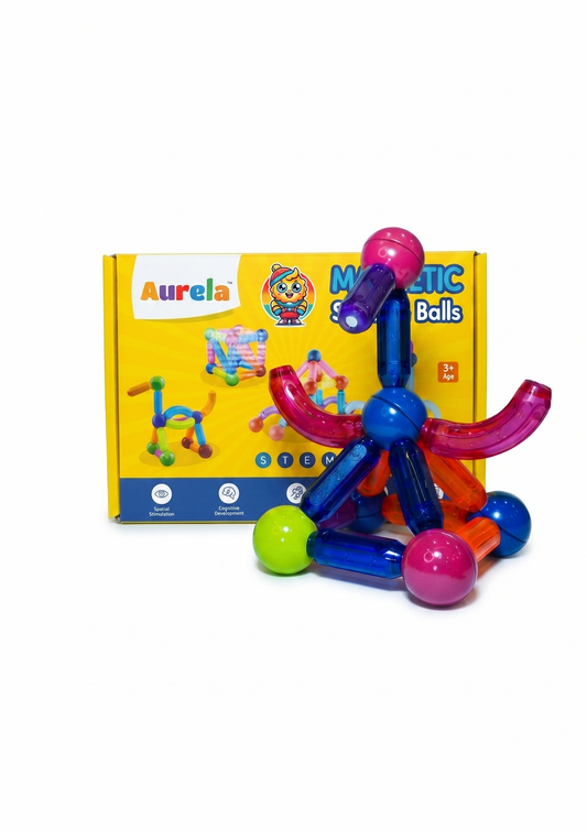 Magnetic Stick And Balls Plus (Transparent) 26 Pcs Construction Set