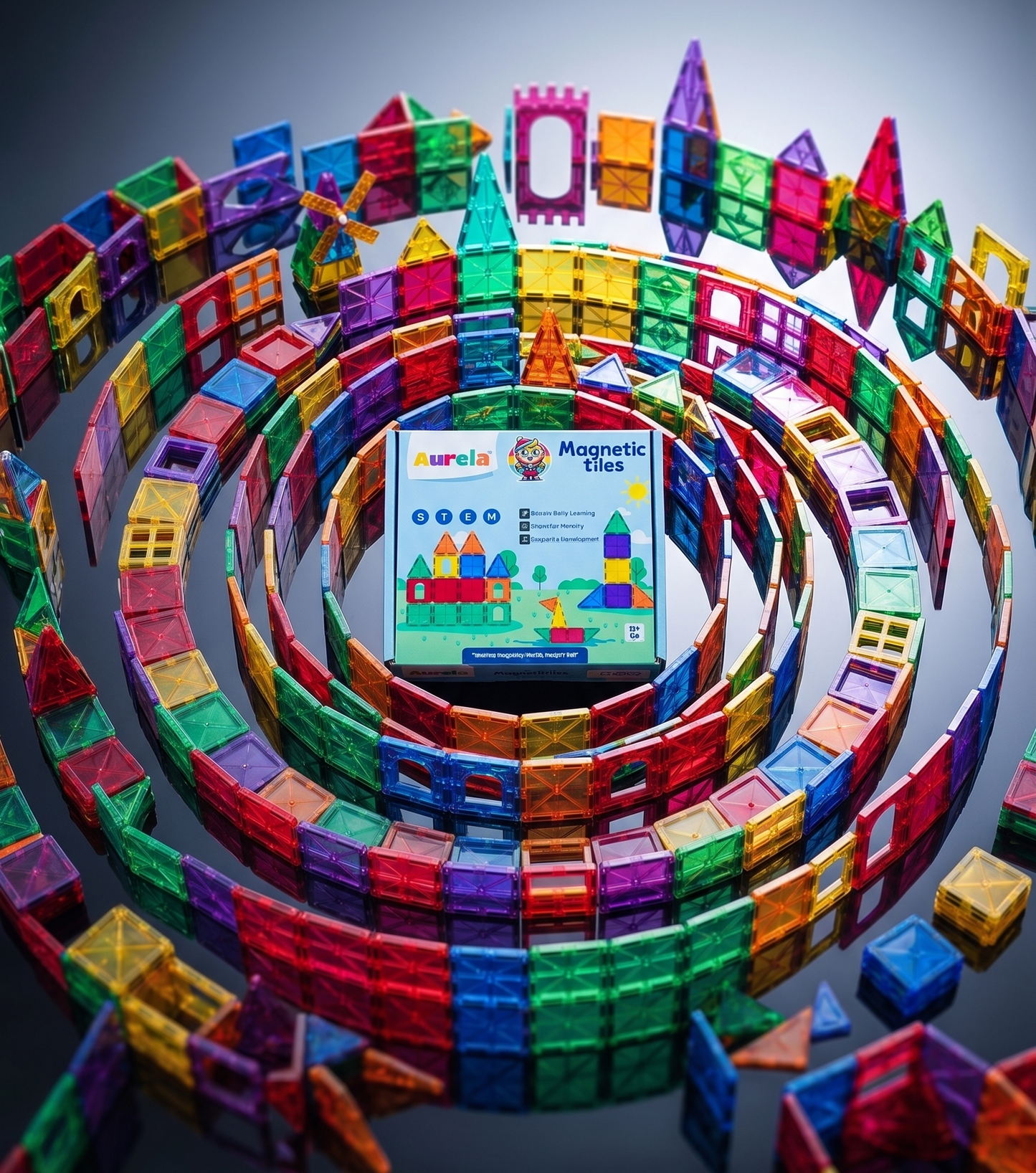 Magnetic Tiles 16 Pcs Constuction Set