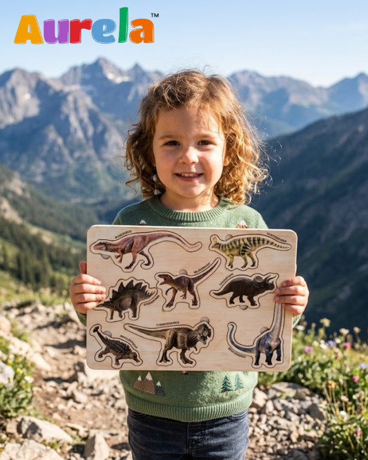 Wooden Dinosaurs Educational Puzzle
