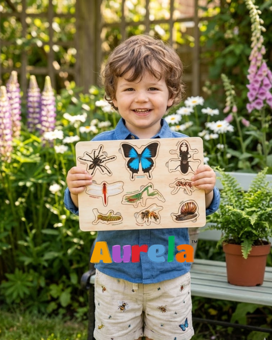 Wooden Insects Educational Puzzle