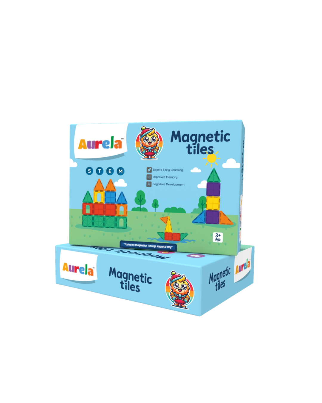 Magnetic Tiles 50 Pcs Construction Set